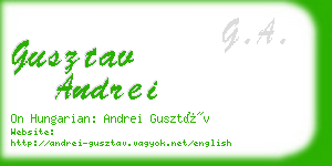 gusztav andrei business card